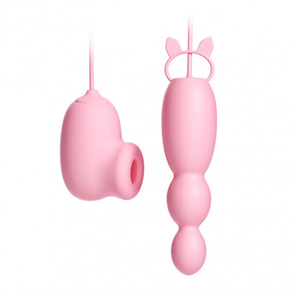 MizzZee - Suction Anal Bead Vibrator (USB Power Supply)